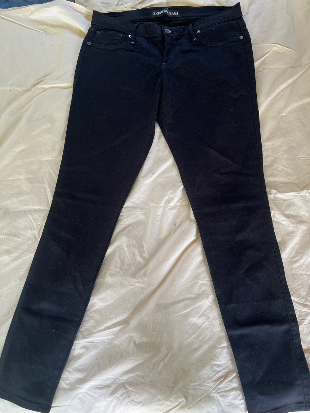 Express Black Slim Straight Jeans Size 12